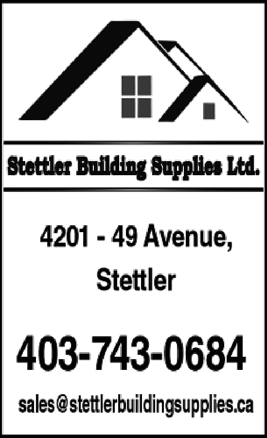 sales@stettlerbuildingsupplies.ca <br>  sales@stettlerbuildingsupplies.ca    